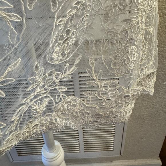 Anna Sammarone The Pastoral Series Sheer Lace Overlay Mini Dress Size Medium - Picture 7 of 12